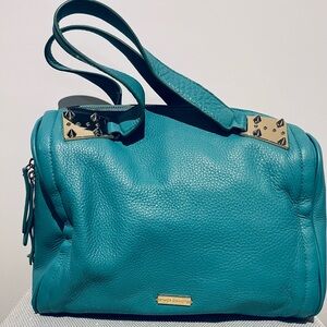 Vince Camuto Turquoise Leather Satchel